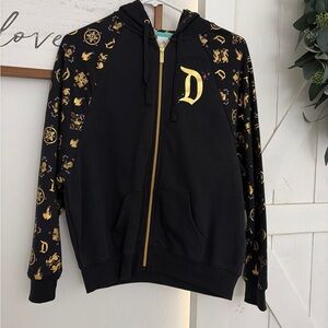 Women’s Disneyland Zip Up Black Hoodie